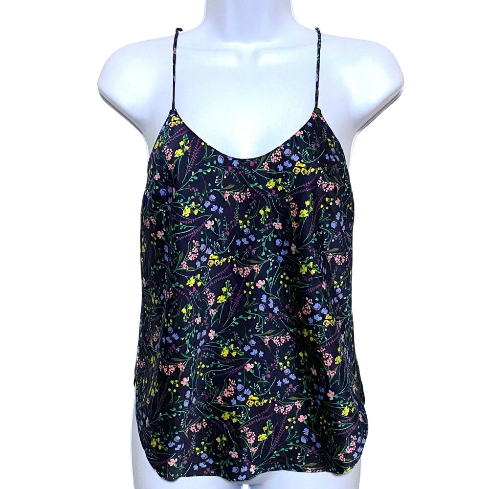 Victorias Secret Floral Satin Cami Top S Coquette Fairy Grunge Y2K Whimsigoth